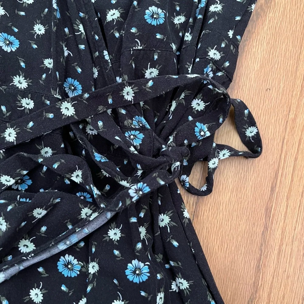 J. Crew Easy Wrap Floral Midi Dress